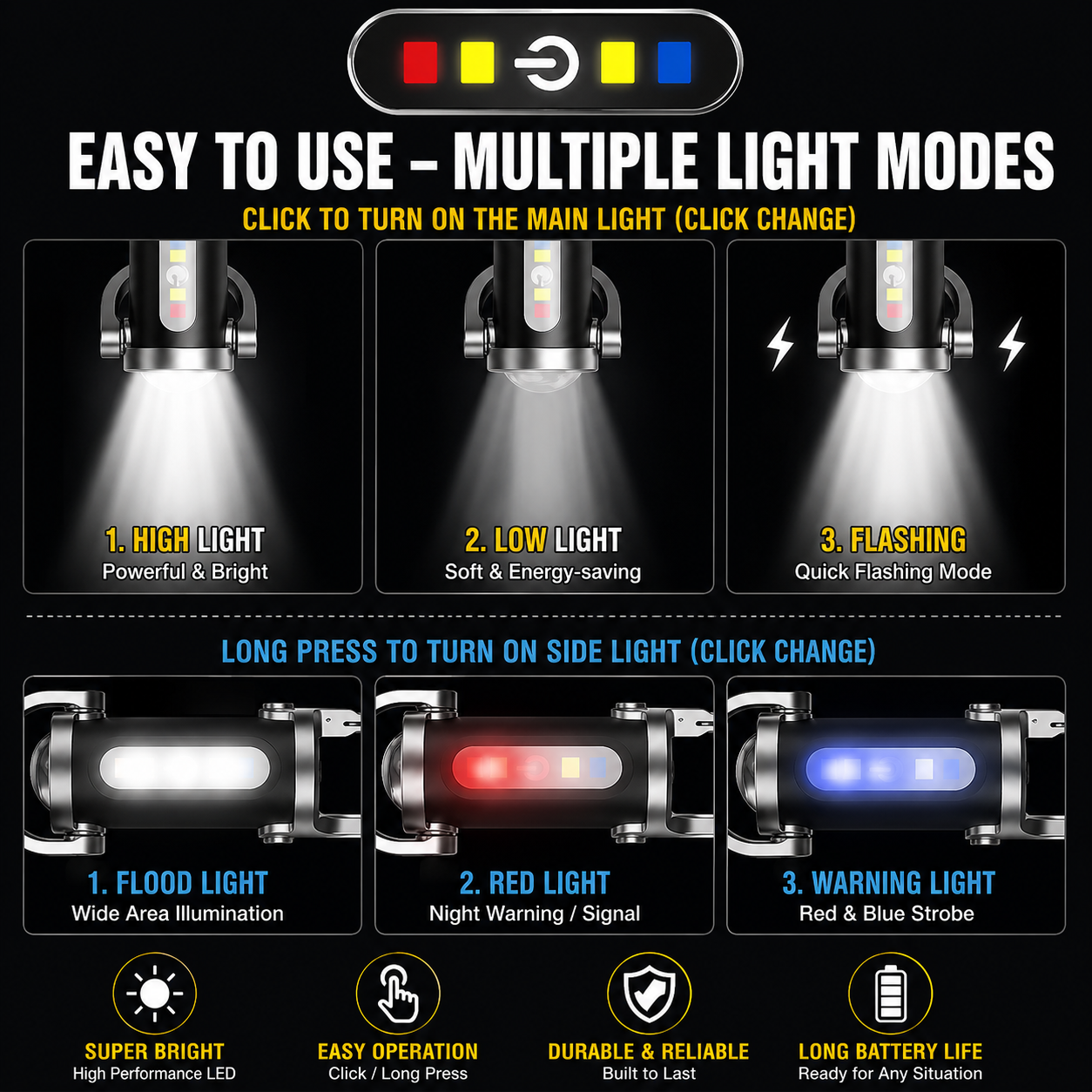 ⚡ Mini Flashlight 1200LM — Buy 1 Get 1 Free 🎁