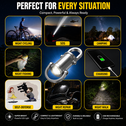 ⚡ Mini Flashlight 1200LM — Buy 1 Get 1 Free 🎁
