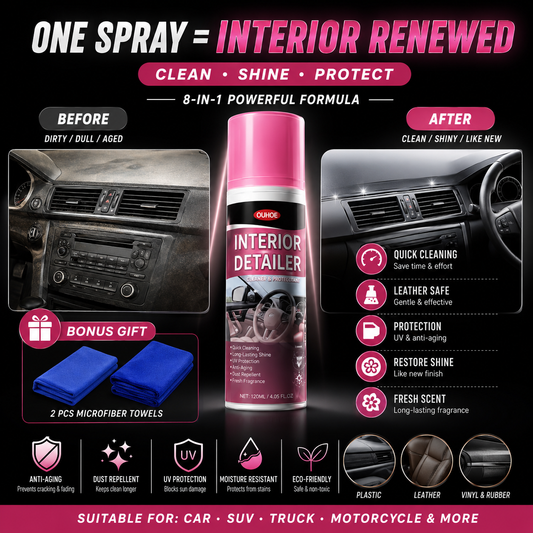 🚗 8-IN-1 Deep Clean Car Spray — Removes Any Stain 💥