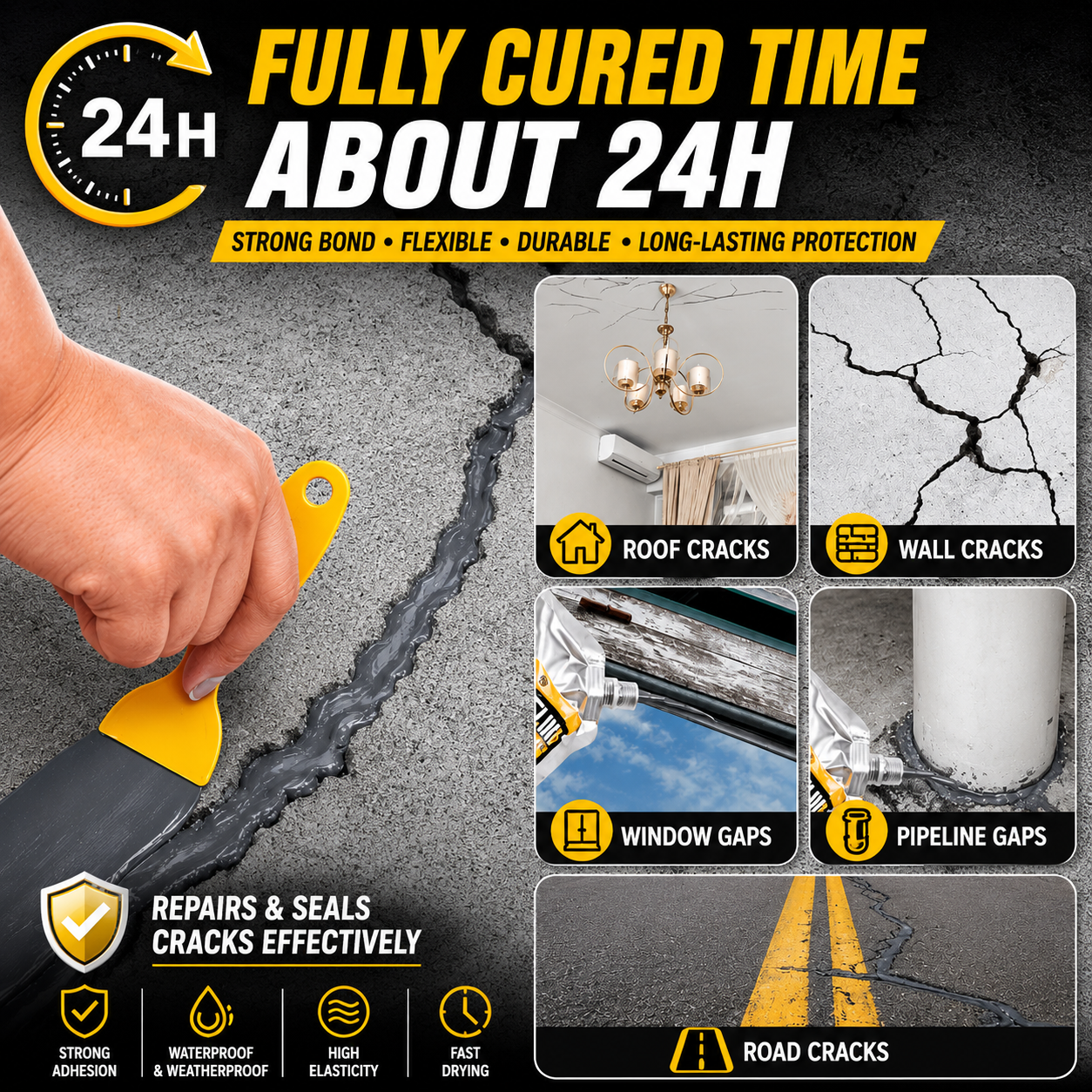 ⚡ Self-Leveling Crack Sealant — 3 Year Guarantee ✅